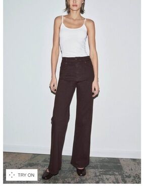 Zara Wide Leg High Rise Pants